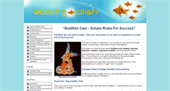 Desktop Screenshot of about-goldfish.com